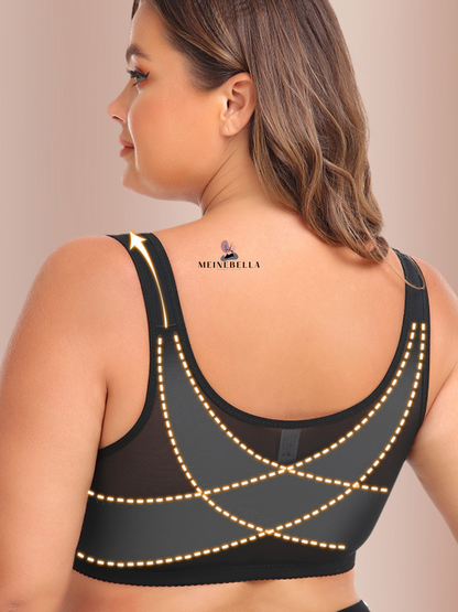 Meinebella™ Frontverschluss BH mit Spitze Ohne Bügel