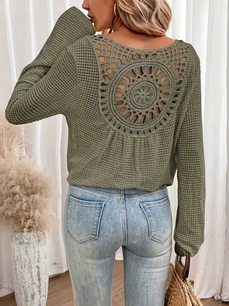 Mila | Elegante Bluse im Ibiza-Stil mit V-Ausschnitt