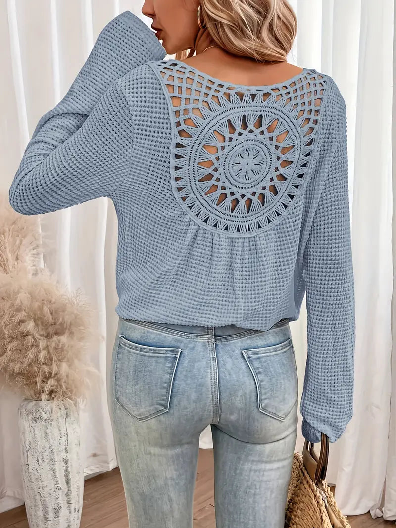 Mila | Elegante Bluse im Ibiza-Stil mit V-Ausschnitt