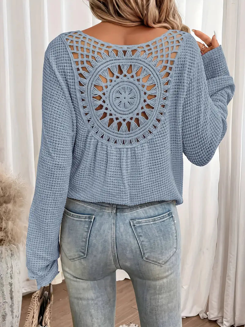 Mila | Elegante Bluse im Ibiza-Stil mit V-Ausschnitt